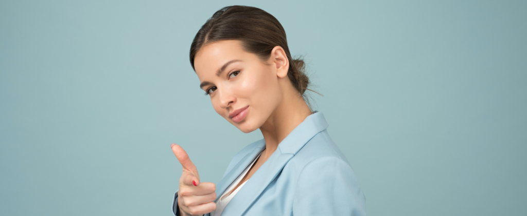 a confident business woman